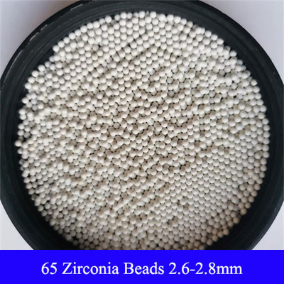 1.6-1.8mm 2.6-2.8mm Zirconium सिलिकेट मनकों 65 Zirconia मनकों पीस मीडिया