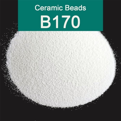 B170 सैंडब्लास्टिंग सिरेमिक पॉलिशिंग बीड्स 0.045 - 0.090 मिमी धातु की सतह के उपचार के लिए: