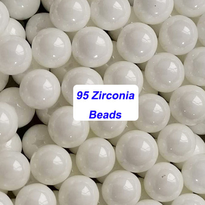 TZP 95 येट्रियम स्थिर जिरकोनिया बीड्स ऑक्साइड बॉल्स 0.6 - 0.8 मिमी 0.9 - 1.1 मिमी