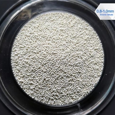 Sintered Zirconium सिलिकेट मोती ZrO2 65% शुद्धता थोक घनत्व 4.0 G / Cm3