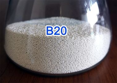 सॉलिड राउंड बॉल B20 - B505 सिरेमिक बीड्स मीडिया ब्लास्टिंग 2.3 G / Cm3 बल्क डेंसिटी