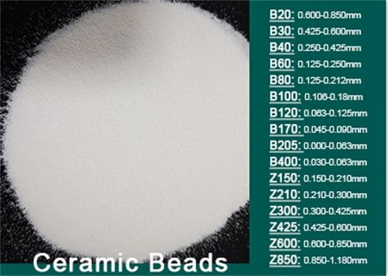 B40 Zirconia Ceramic Bead Blasting Media For Metal Surface Finish For Sandblasting Machine