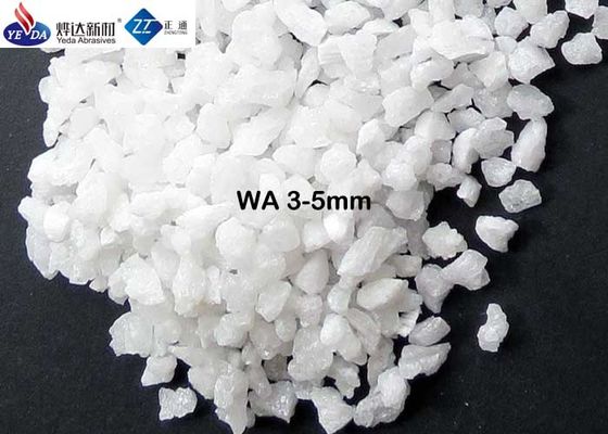 Thermal Stable Fused White Alumina , 3 - 5 Mm Abrasive Aluminium Oxide