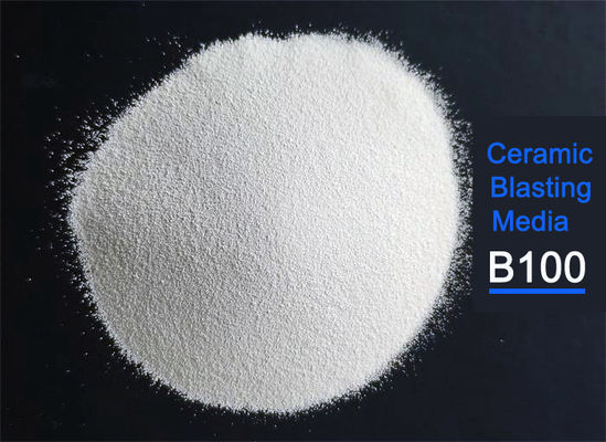 Industrial Ceramic Blasting Media Melting Processing 2.3g/Cm3 Bulk Density