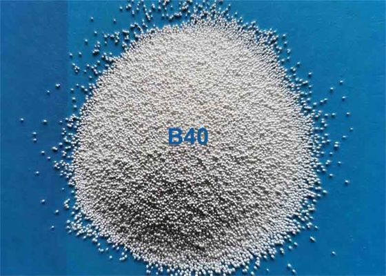 60 HRC Ceramic Blasting Media / Zirconium Silicate Beads JZB20 JZB40 For Mould Cleaning