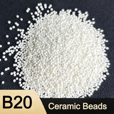 Surface Finish spherical Ceramic Bead Blasting Media B20 Size 600 - 850 μm